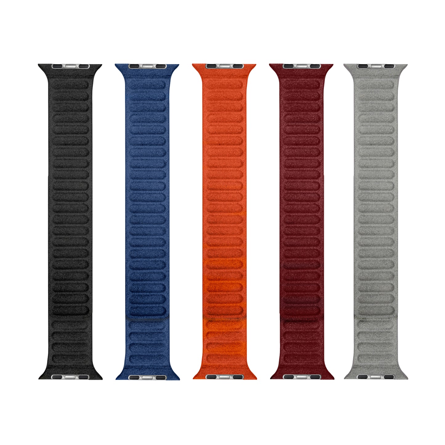 Kadife Alcantara Leather Apple Watch Strap - Maroon