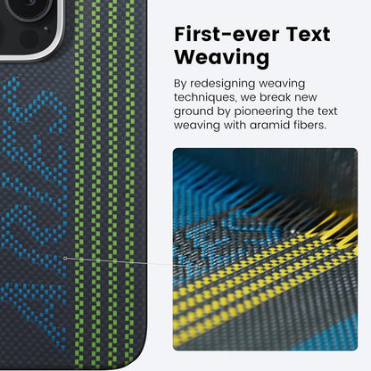 Aries Collaborative Luminous Case Tactile Woven Case for iPhone 16 Series - Credit card