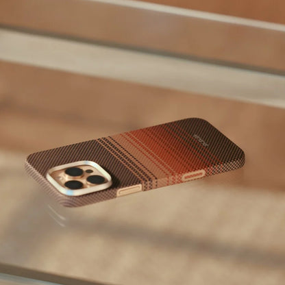 Pitaka Tactile Woven Case With PitaTap Camera Control for iPhone 16 Series - Sunset