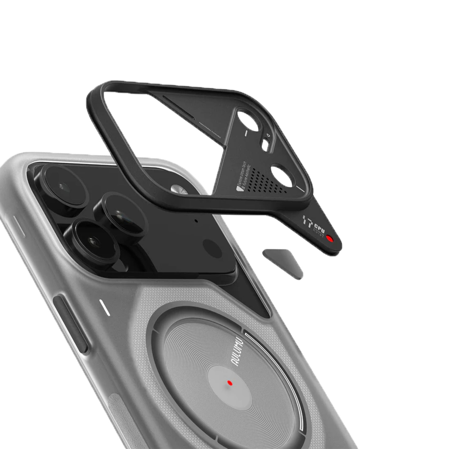 Aulumu A17 Frosted Case Subtle Glowing for iPhone 17 Series - Gray