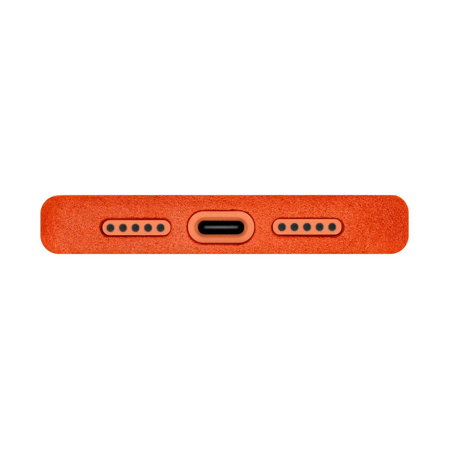 Kadife Alcantara Leather Case For iPhone 17 Pro Max - Orange