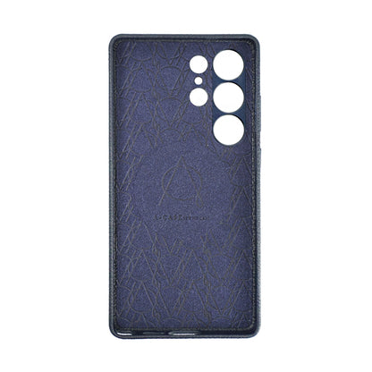 Amur Pro Leather Case For S25 Ultra - Blue/Yellow