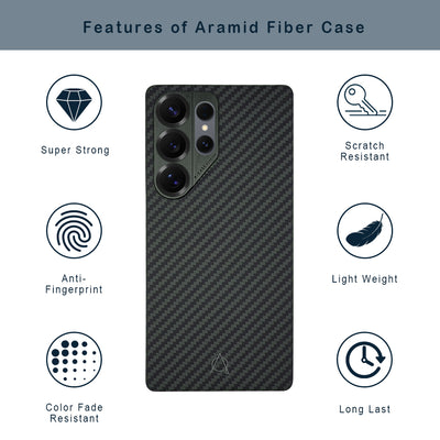 A-Case Kavar Aramid Fiber Case for Galaxy S25 Ultra 1500D - Kavar