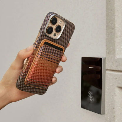 Pitaka Magnetic Woven Wallet - Sunset