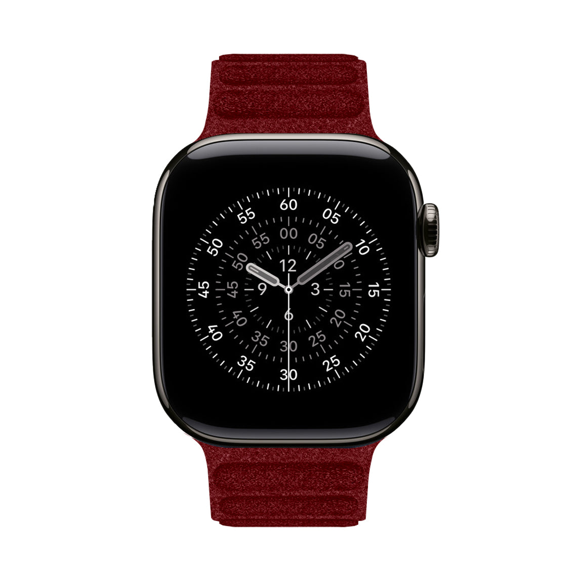 Kadife Alcantara Leather Apple Watch Strap - Maroon