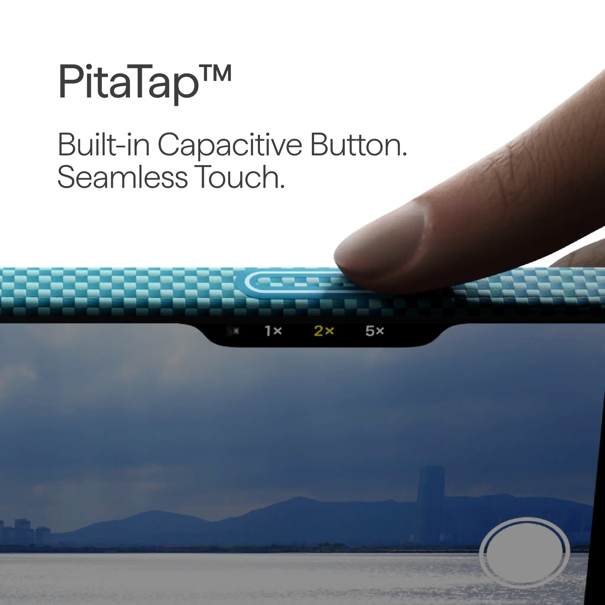 Pitaka Aramid Ultra-Slim Case With PitaTap for iPhone 17 Pro Max - Lucid Blue