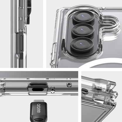Araree Samsung Galaxy Z Fold 7 Duple M Magnetic MagSafe Transparent Phone Case - Clear