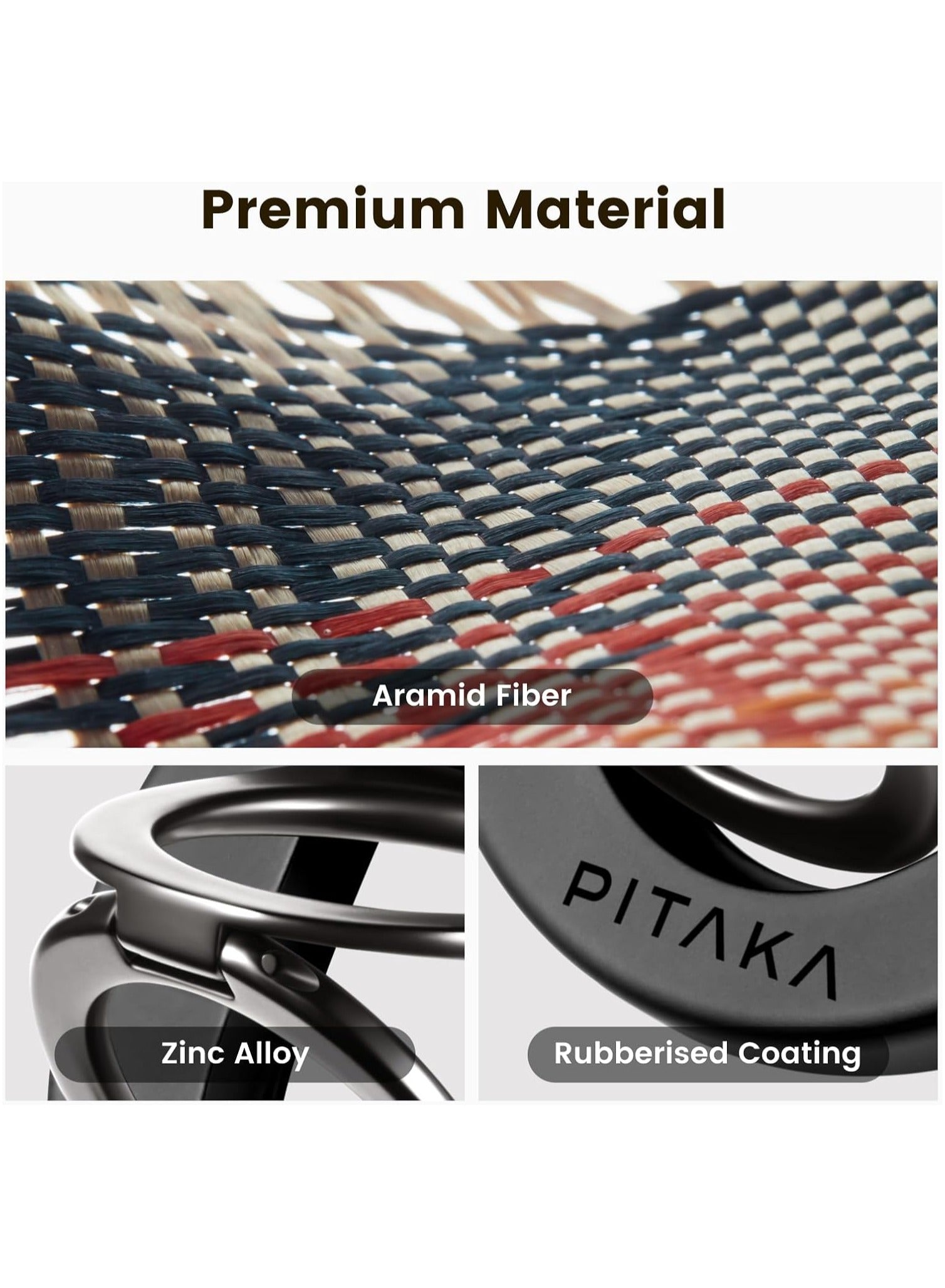 Pitaka Phone Ring Holder Magnetic Grip 3 - Black