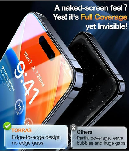 TORRAS Screen Protector for iPhone 15 Pro