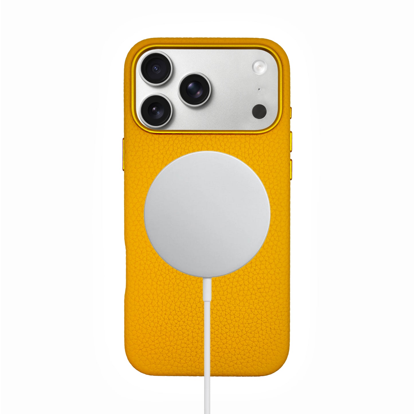 Amur Genuine Leather Case for iPhone 17 Series - Yellow