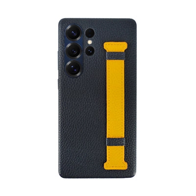 A-Case Genuine Leather Case For S25 Ultra With Strap - Amur Pro