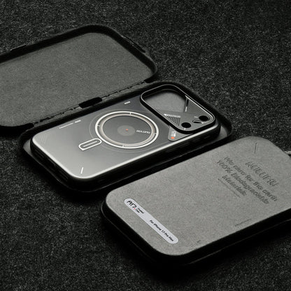 Aulumu A17 Frosted Case Subtle Glowing for iPhone 17 Series - Black