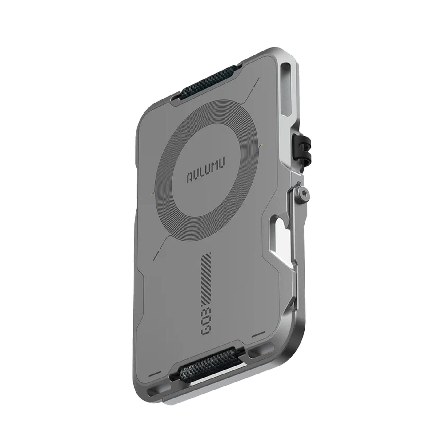 Aulumu G03 Multi-Tool Magnetic Metal Wallet Frosted Cover MagSafe - Silver
