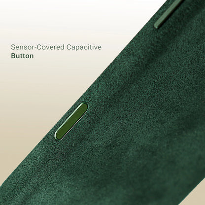 Kadife Alcantara Leather Case For iPhone 17 Pro Max - Green