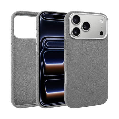 Kadife Alcantara Leather Case For iPhone 17 Pro Max - Gray