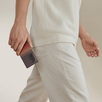 Pitaka Z Fold 7  Fusion  Weaving Case With Ultra-Slim Touch - Sunset