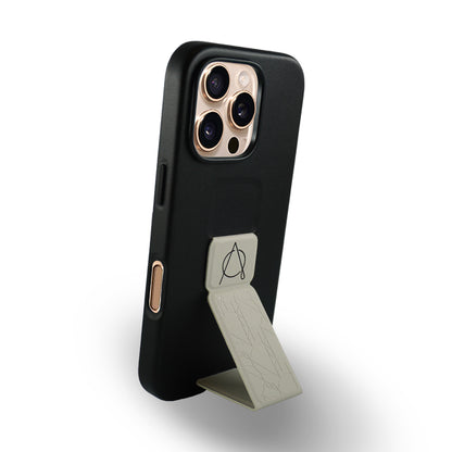 A-Case Tank Pro Vegan Leather Case For iPhone 16 Series - Gray