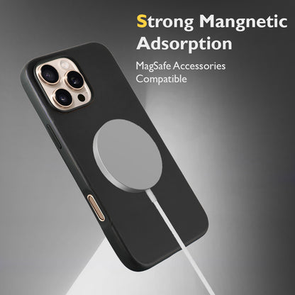 Elmas American Leather Case for iPhone 16 Series-Black