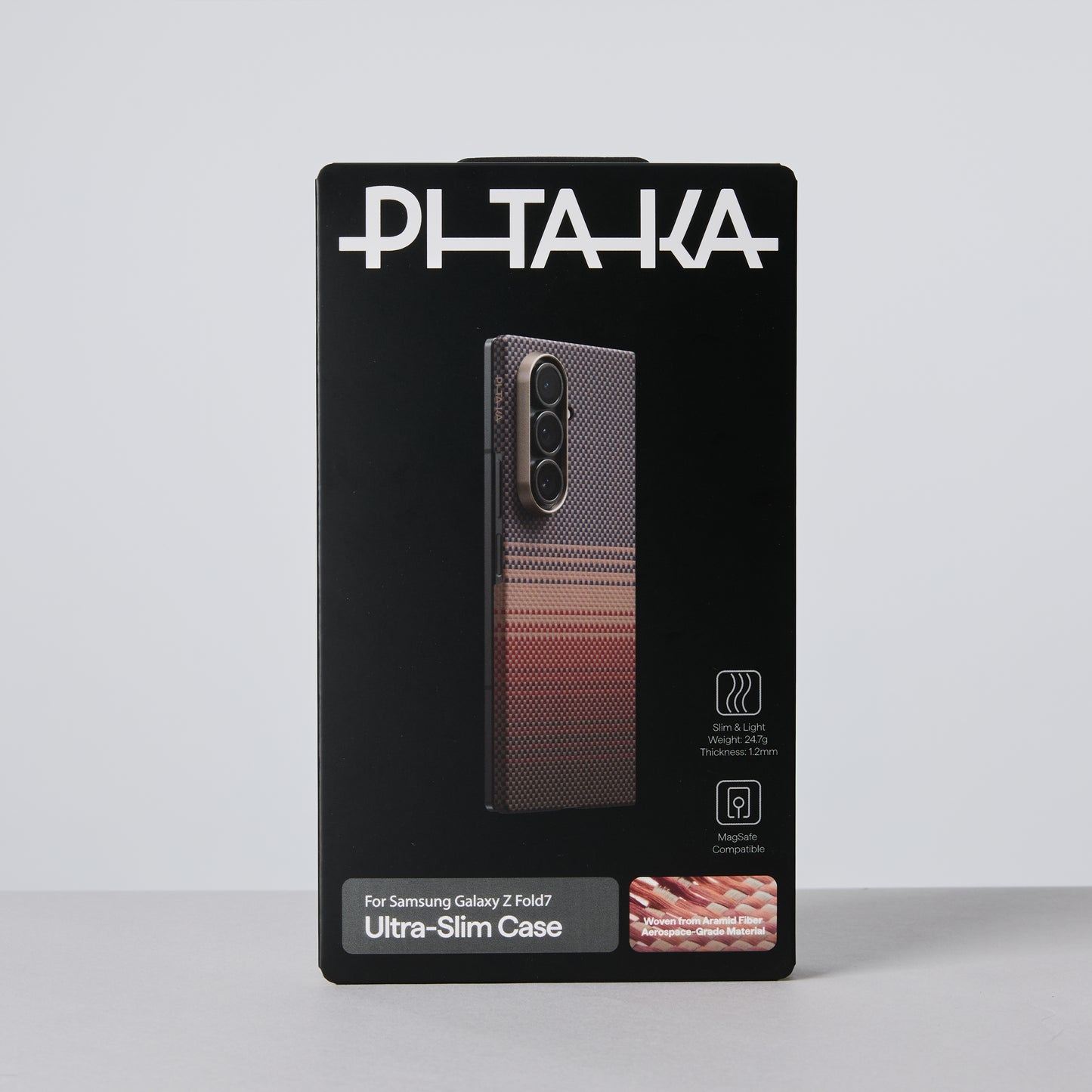 Pitaka Z Fold 7  Fusion  Weaving Case With Ultra-Slim Touch - Sunset