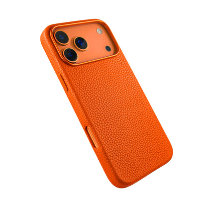 Amur Genuine Leather Case for iPhone 17 Series - Orange