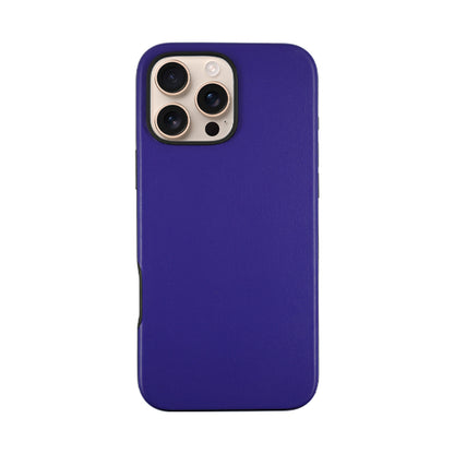 Elmas American Leather Case for iPhone 16 Series-Blue