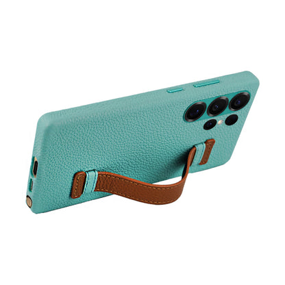 Amur Pro Leather Case For S25 Ultra - Tiffany/Brown