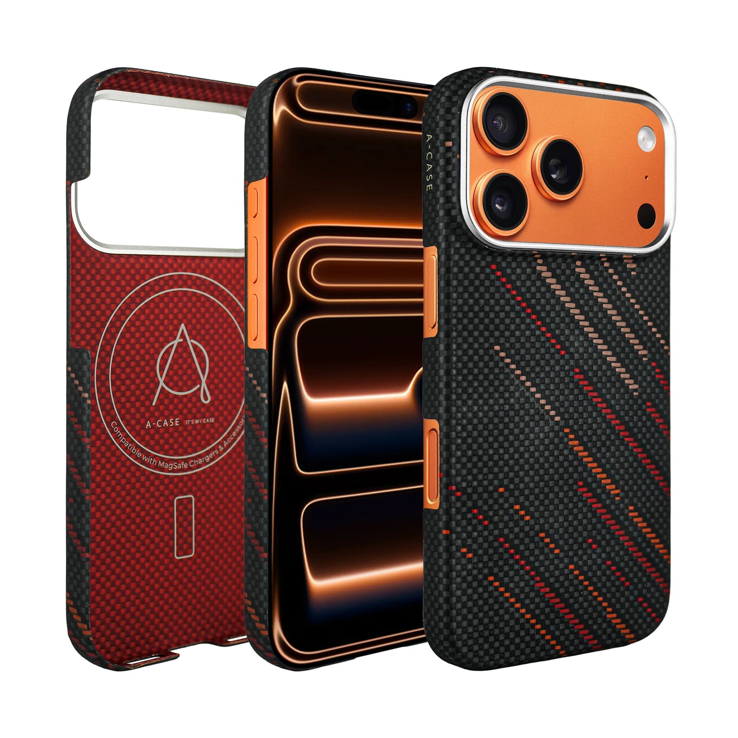 A-Case Aramid Fiber Case For iPhone 17 Series - Autumn