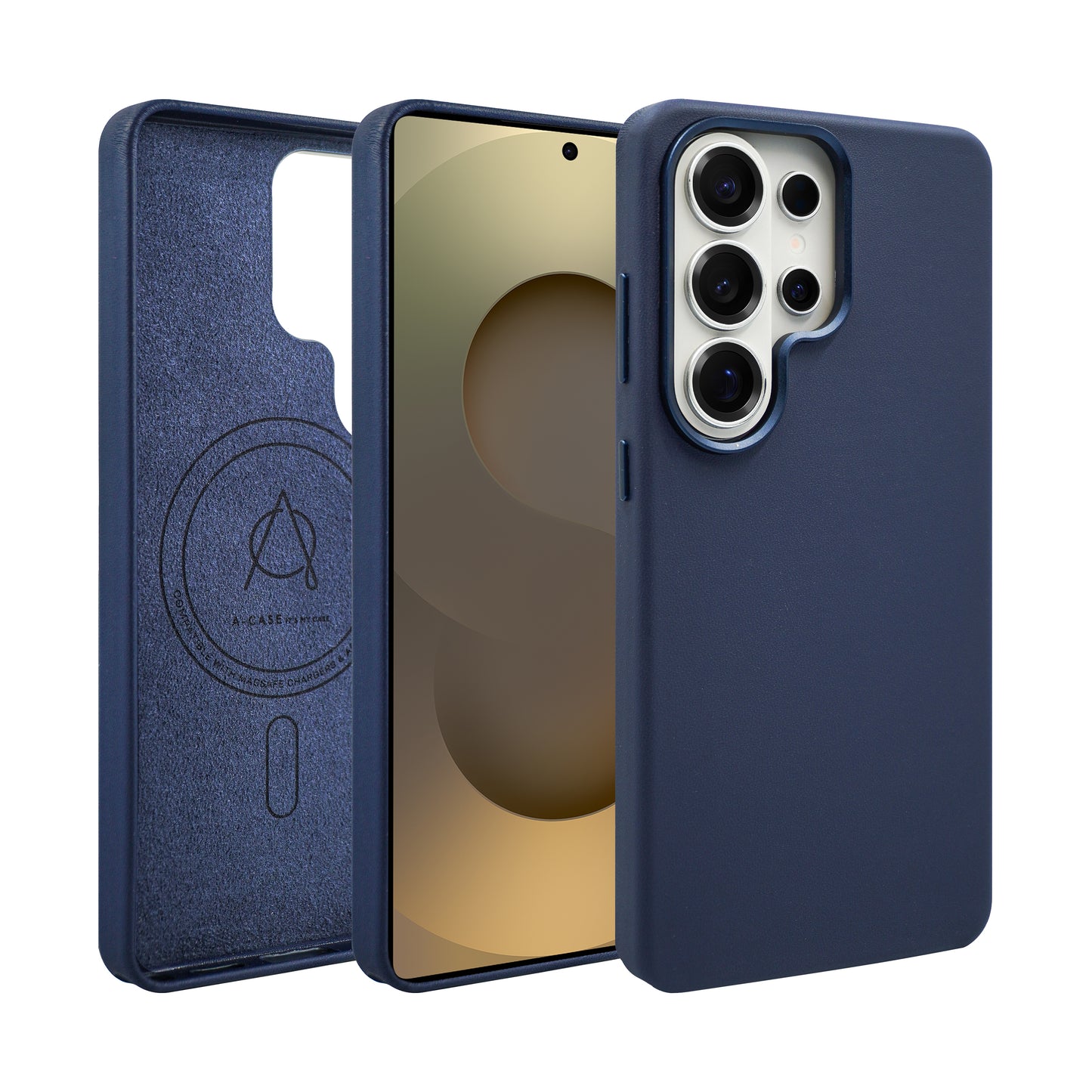 Caspian Vegan Leather Case For Galaxy S26 Ultra - Blue