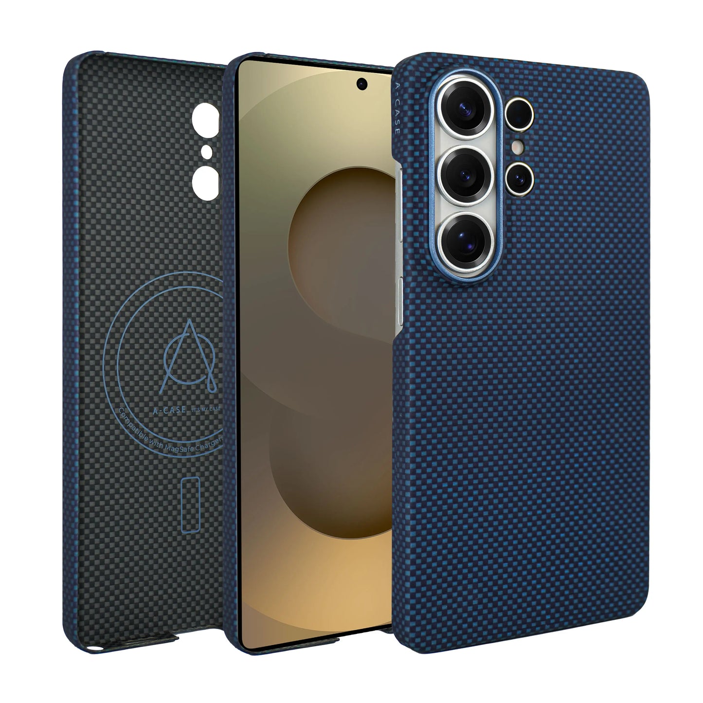 A-Case Desen Aramid Fiber Case for Galaxy S26 Ultra - Blue