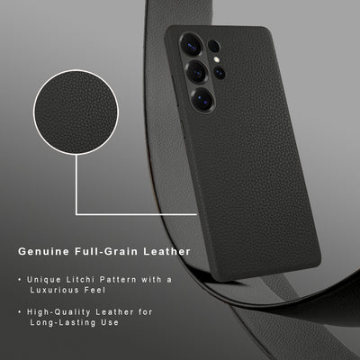 A-Case Genuine Leather Case for Galaxy S25 Ultra - Amur