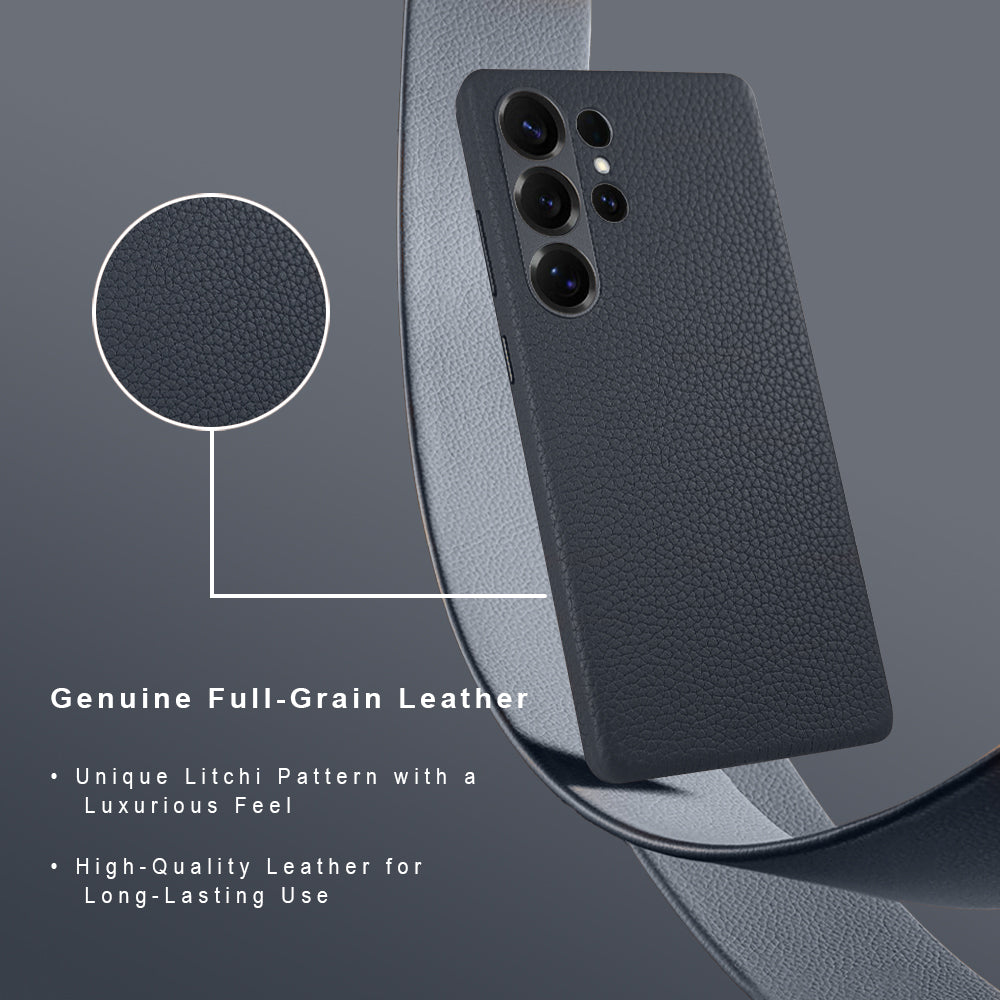 A-Case Genuine Leather Case for Galaxy S25 Ultra - Amur