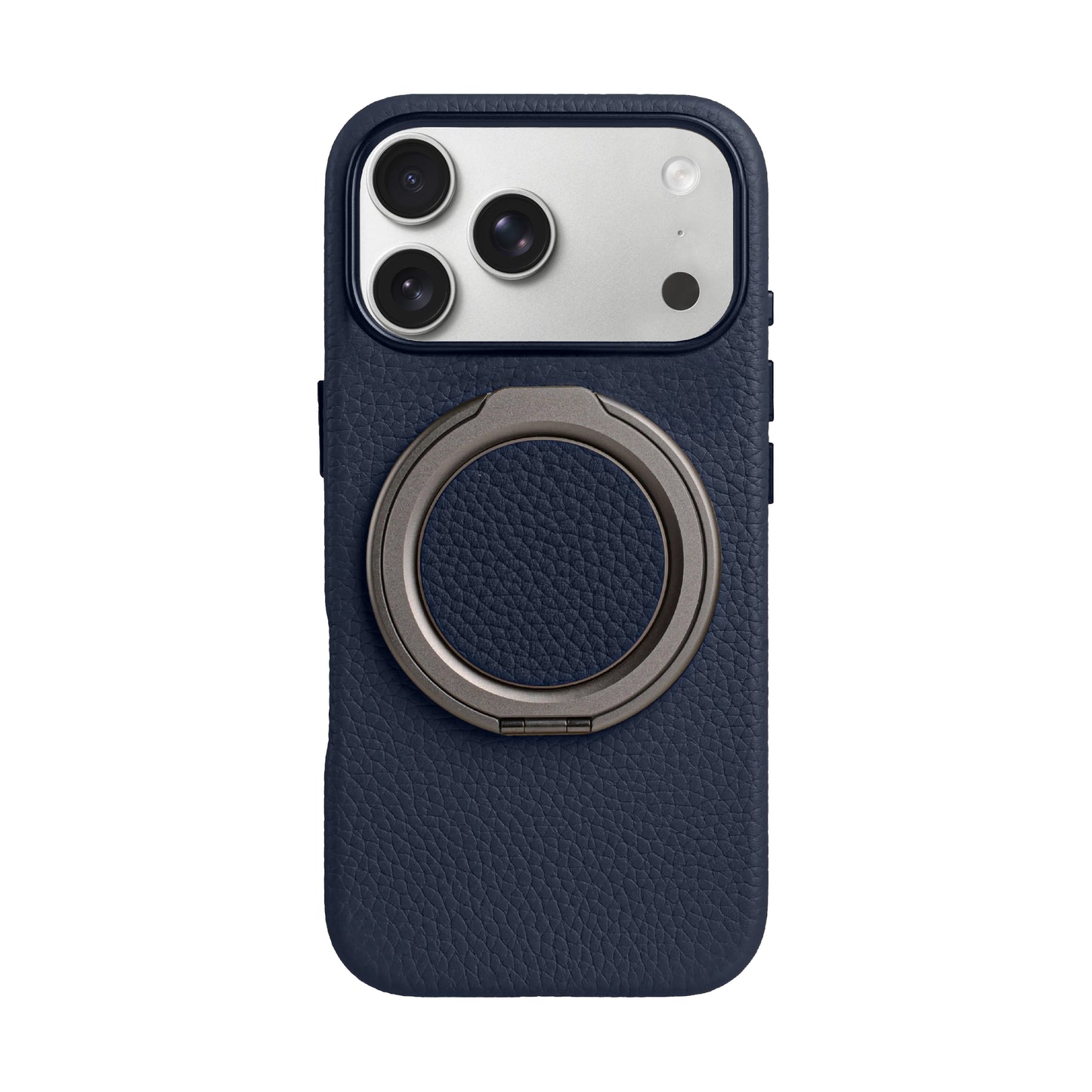 Amur Genuine Leather Phone Case With Grip 2 in 1 - Blue