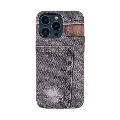 Denim Series For iPhone 15 Pro Max - Gray