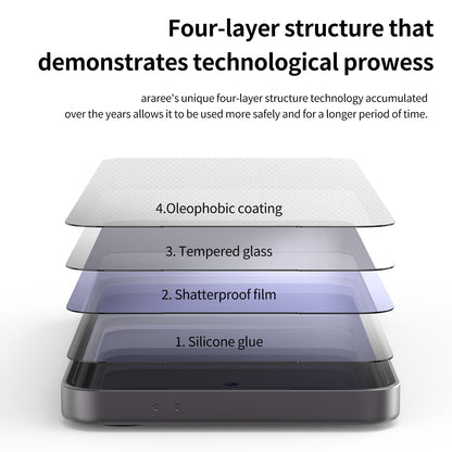 araree Samsung Galaxy S24 Ultra Clear Screen Protector Full Cover