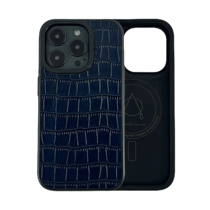 Javan Series For iPhone 15 Pro Max Leather Case - Gray