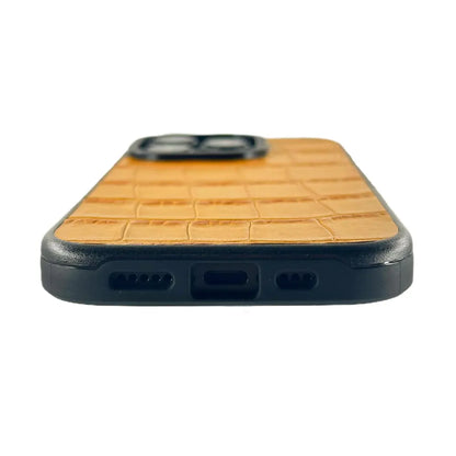 Javan Series For iPhone 15 Pro Max Leather Case - Brown