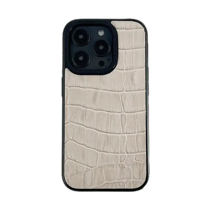 Javan Series For iPhone 15 Pro Max Leather Case - Gray