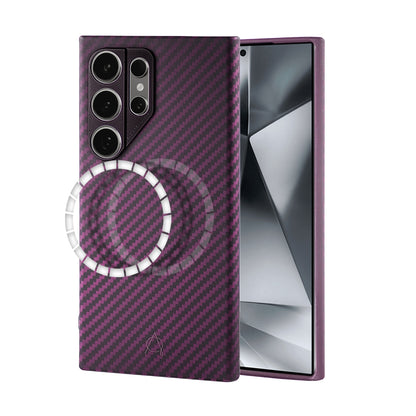 Savar carbon Fiber Case for S24 Ultra 1500D - Purple