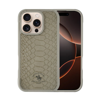 Santa Barbara Polo & Racquet Club Knight Series Case for iPhone 16 Series - Gray