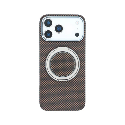 Desen Aramid Fiber Magnetic Phone Grip with Metal Stand - Gold