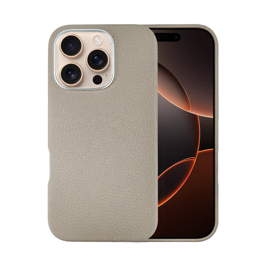 A-case Amur Genuine Leather case for iPhone 16 Series- Gray