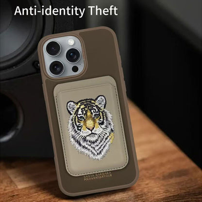 Santa Barbara Polo & Racquet Club Savanna Series Card Wallet - Leopard