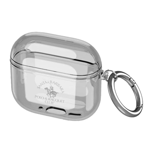 Santa Barbara Polo & Racquet Club Ansel Case for AirPods 4 Shockproof - Clear Black