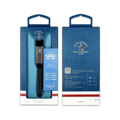 Santa Barbara Polo & Racquet Club Miles Fast Charger Cable 4 in 1