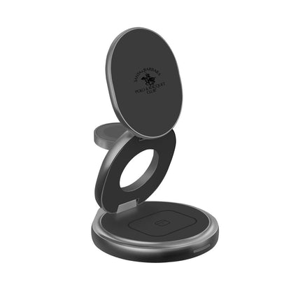 Santa Barbara Polo & Racquet Club Elliot 3-in-1 Foldable Wireless Charging Stand