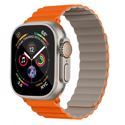 Invix Apple Watch Silicone Magnetic Band - Black/Green