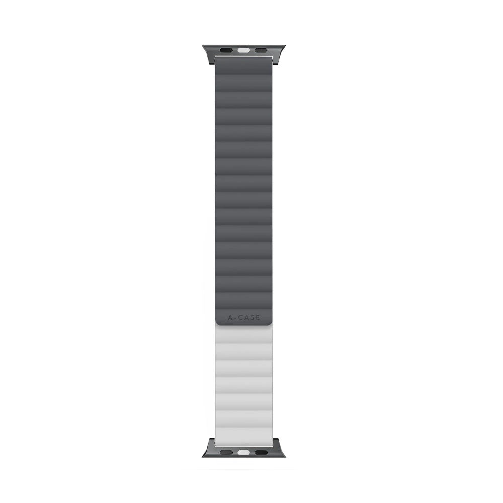 Invix Apple Watch Silicone Magnetic Band - White/Gray