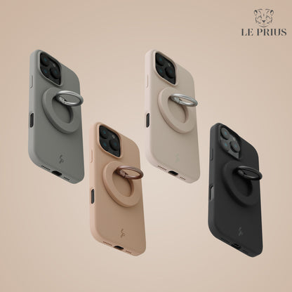 Le Prius Magsafe Magnetic Grip Holder With Adjustable Kickstand - Black