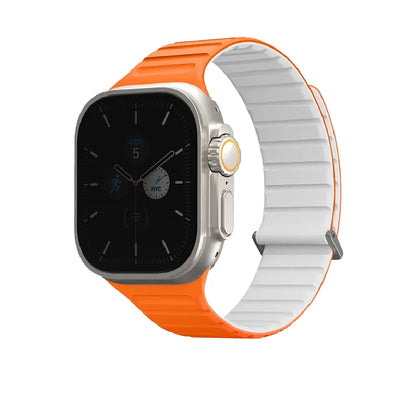 Uniq Revix Evo Reversible Magnetic Apple Watch Strap 49/45/44/42MM – Pacific Blue / Black