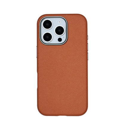 Le Prius Birman TPU Leather Case For iPhone 16 Series - Brown